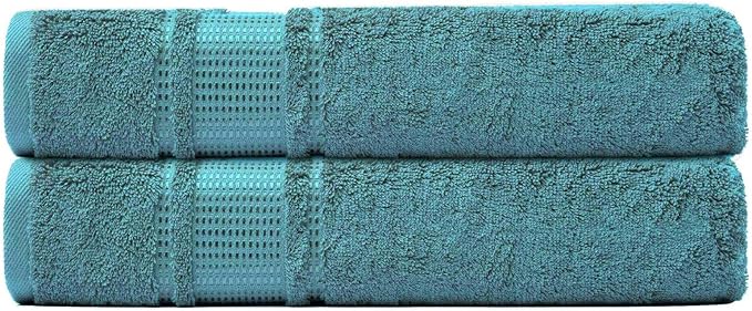 Melissa Linen, Fingertip Towels 4 Pack, 100% Turkish Cotton, Small Hand Towels for Body and Face, 12 x 18 in, Soft and Absorbent, Quick Dry, (Maldive Green Fingertip Hand Towels)