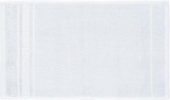 Melissa Linen 8 Piece Turkish Cotton Towel Set, 2 Bath Towel 28 x 55 Inches, 2 Hand Towel 20 x 35 Inches, 4 Fingertip Towel 12 x 18 Inches, White, Absorbent, Quick Dry, Durable and Soft Shower Towel