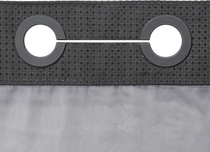 River Dream Heavyweight No Hooks Required Dotted Waffle Weave Shower Curtain with Snap in Liner -Extra Long 71W x 86H,Hotel Grade,Spa Like Bath Curtain,Graphite Grey