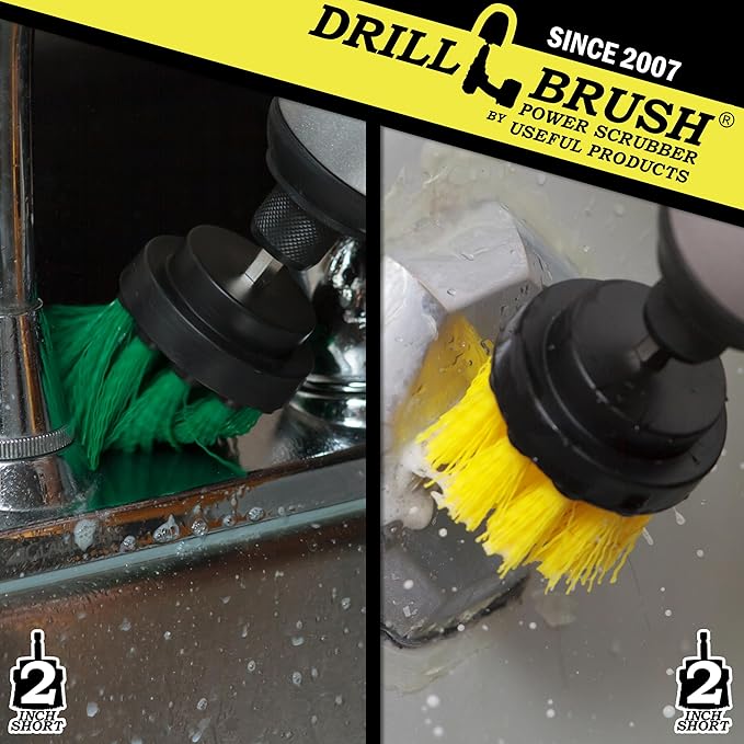 Bathroom Accessories - Scrub - Shower Curtain - Bath Mat - Indoor 2-inch Power Spin Brush - Kitchen Accessories - Cast Iron Skillet - Oven Cleaner - Baking Pan - Dish Scrubber - Sponge - Grout Cleaner