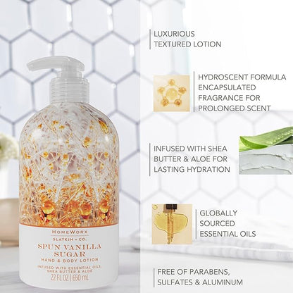 Homeworx by SLATKIN + CO. 22 fl oz. Body Lotion- Spun Vanilla Sugar