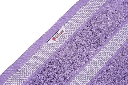 CASA COPENHAGEN Solitaire 6 Pieces Towel Set- Purple Rose, 600 GSM 2 Bath Towel 2 Hand Towel 2 Washcloth, Designed in Denmark Made of Soft Egyptian Cotton for Bathroom, Kitchen & Shower