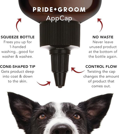 Pride and Groom The Non Shedder | Dog Grooming Shampoo for Doodles and Dogs That Do Not Shed | Tearless All Natural Body Wash with Coat-Specific Ingredients That Enhance Shine – 16oz (Pack of 2)