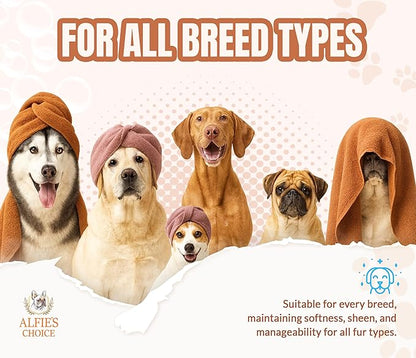 ALFIE'S CHOICE Puppy Shampoo and Conditioner Set | 16 fl oz Each | for Sensitive & Itchy Skin | Puppies, Adults & All Breeds of Dogs