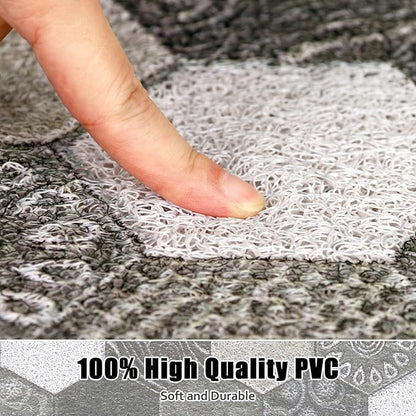 Large Shower Mat Non Slip, 36x36 Inch Shower Floor Mat with Drain Hole in Middle, Super Soft and Comfortable PVC Loofah Massage Bath Mat for Shower, Anti Slip Shower Stall Mat, Quick Drying