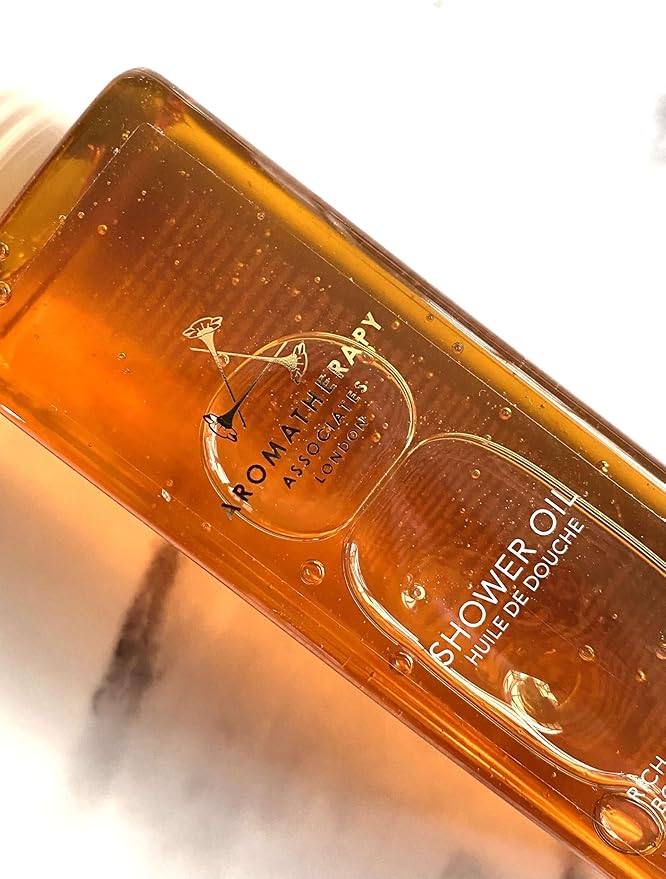 Aromatherapy Associates De-Stress Muscle Shower Oil. Powerful Blend of Rosemary, Ginger and Black Pepper Essential Oils to Soothe and Heal the Body (8.45 fl oz)