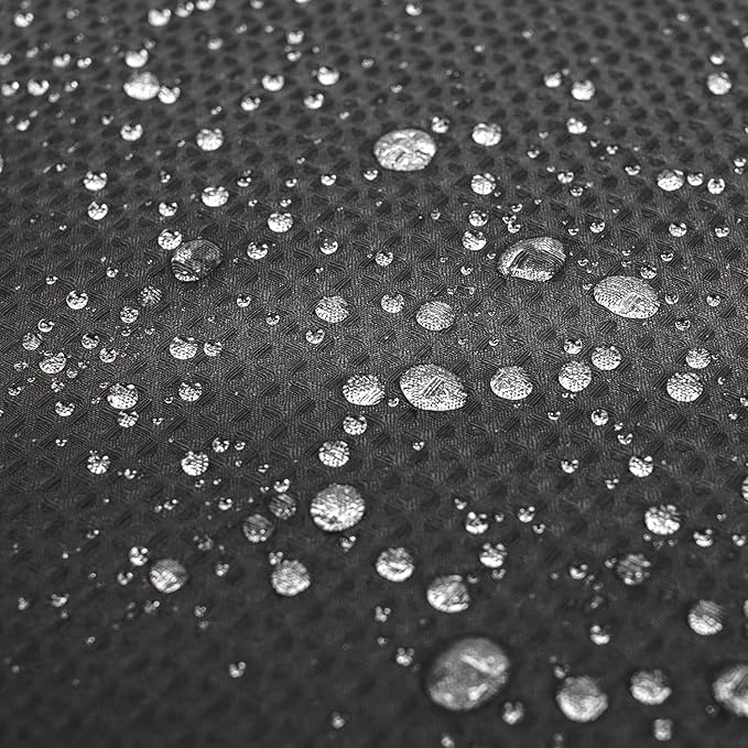 River Dream Heavyweight No Hooks Required Dotted Waffle Weave Shower Curtain with Snap in Liner -Extra Long 71W x 86H,Hotel Grade,Spa Like Bath Curtain,Graphite Grey