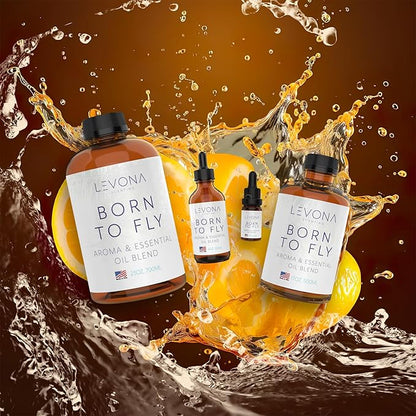 Levona Scent Essential Oil - Fresh Aroma for Home, Office, Hotel & Spa, Perfect in Humidifiers and Diffusers, Luxurious Fragrance, with Aldehydic & Aqua Marine Notes - 700ml/ 23 fl oz, Born to Fly