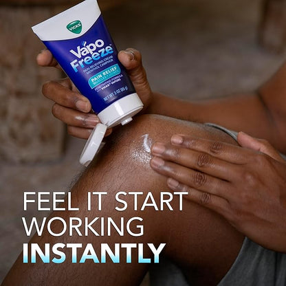 Vicks VapoFreeze Menthol Pain Relieving Cream 3oz, for Muscles & Joint Pain Associated with Arthritis, Simple Backaches, Strains, Sprains, Bruises, Vicks Vapors, Penetrating Formula