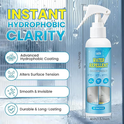 Glass Water Repellent and Rain Repellent Spray, Hydrophobic Coating for Car Windshield, Auto Glass, House Windows, Mirrors, Long-Lasting Waterproof Protection 4oz/120ml