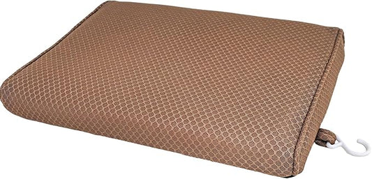 AEROiVi Shower Seat Cushion, Shower Chair Cushion for Transfer Benches in Bathtub, Cushion for Sauna, 3D Mesh Pad with Hook, Slip-Resistant, Design for Elderly, Senior, Handicap Disabled