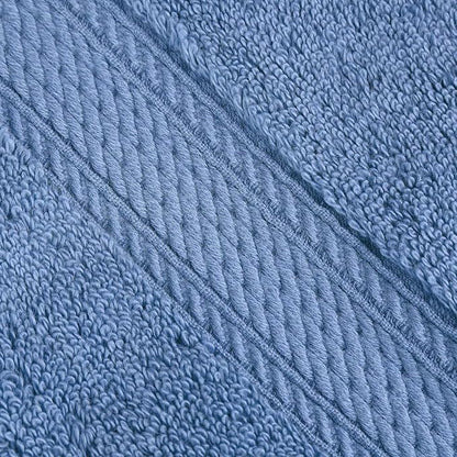 Superior Egyptian Cotton Pile 9 Piece Towel Set, Includes 3 Bath, 3 Hand, 3 Face Towels/Washcloths, Ultra Soft Luxury Towels, Thick Plush Essentials, Guest Bath, Spa, Hotel Bathroom, Denim Blue