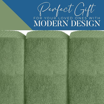DAN RIVER Pack of 1 Bath Sheet 40x80 Inches, Extra Large Quick Dry Bath Towels for Bathroom, Soft Absorbent Towels - Sage Green