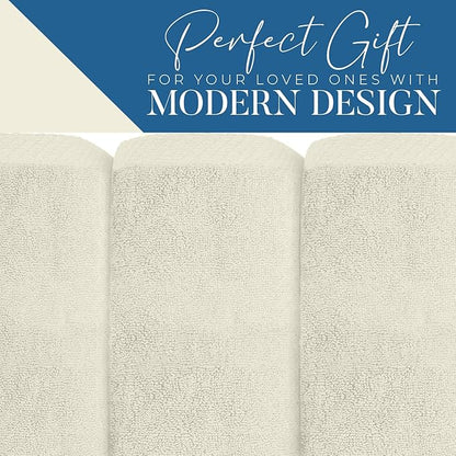 DAN RIVER Pack of 1 Bath Sheet 40x80 Inches, Extra Large Quick Dry Bath Towels, Hotel Collection Towels for Adults - Ivory