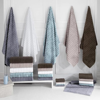 Classic Turkish Towels CTT - Premium 2 Piece Jumbo Bath Sheets, 100% Turkish Cotton, Absorbent & Ultra Comfy Bath Towel Sheets for Hotels & Spa | 40"x65" (White)