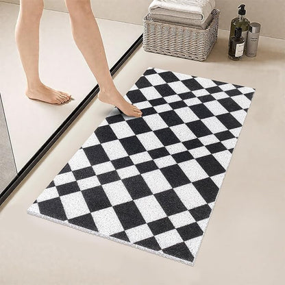 Bathtub Mat Non Slip - Anti Slip Shower Mat, Quick Drying Bath Tub Mats, Soft PVC Loofah Foot Massage Mat, Bath Mat for Shower, Tub, Bathroom, Floor, Kitchen, Pool, Hotel