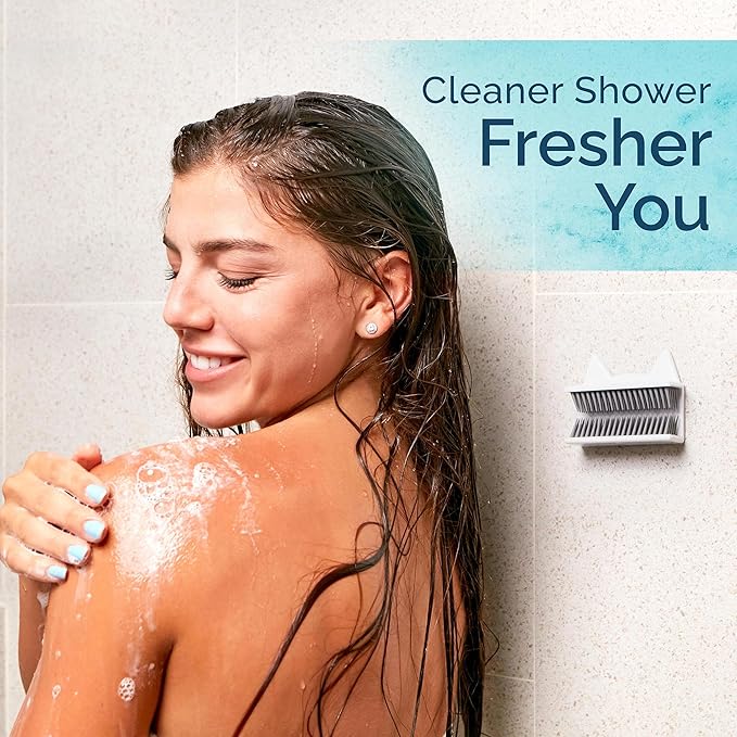 Shower Hair Catcher for Wall – Hair Collector for Shower & Tub, Shower Hair Trap Keeps Loose Hair Off Shower Wall & Out of Drain, Reusable Hair Catcher for Shower Wall, 3M Adhesive