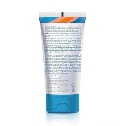 DULÀC FARMACEUTICI 1982 Dulac Dinaven Legs Cooling Cosmetic Gel With Natural Botanical Elements Lightweight Daily Leg Care Fast Absorbing Body Formula 6.76 Fl Oz