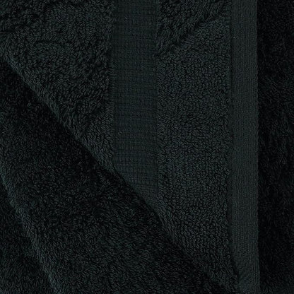 Towel Bazaar Premium Cotton Super Soft and Absorbent Turkish Towels (8-Piece Towel Set, Black)