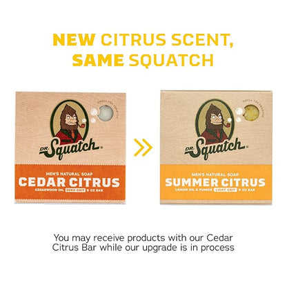 Dr. Squatch Natural Bar Soap for Men Variety Gift Set - Cold Process No Harsh Chemicals - Pine Tar, Bay Rum, Grapefruit IPA, Cool Fresh Aloe, Goat's Milk & more (5 oz, 10-Pack)