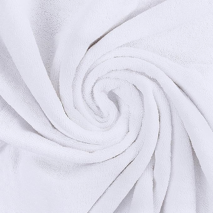 Utopia Towels Luxurious Jumbo Bath Sheet 2 Piece, 600 GSM, 35 by 70 Inches, 100% Ring Spun Cotton, Highly Absorbent and Quick Dry Extra Large Bath Towel, Super Soft Towel, White
