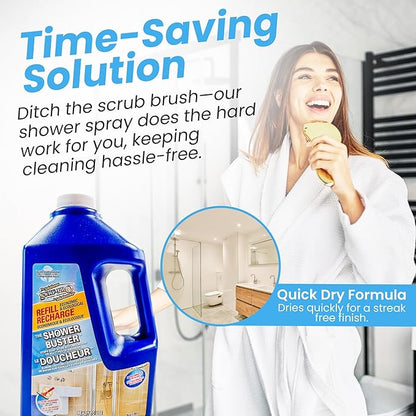 SURF PRO Shower Glass Cleaner Buster Economic Refill (1.89L)