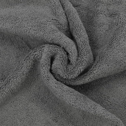 Luxury Hotel & Spa Collection Highly Absorbent, Quick Dry 100% Turkish Cotton 700 GSM, Eco Friendly Towel, for Bathroom Dobby Border Soft Bath Towel Set 27 X 54 (Gray, Bath Towels - Set of 2)