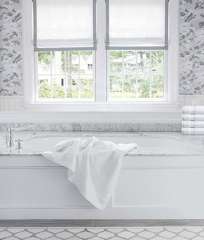 Delara Organic Cotton Luxuriously Plush Bath Sheet | GOTS & Oeko-TEX Certified | Premium Hotel Quality Towels | Feather Touch Technology| 650 GSM Long Staple|Soft, Quick Dry & Ultra-Absorbent 36"x70"