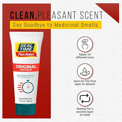Real Time Pain Relief Cream 3 Oz Tube | 17 Natural Ingredients