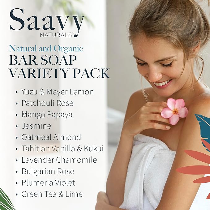 Saavy Naturals Artisan Soap Pack (10 Square Pack)
