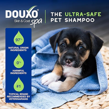 DOUXO® Skin & Coat SPA – Ultra-Safe Combo for Puppies, Puppy Shampoo (16 fl oz, Gently Cleanses & Hydrates Delicate Skin) + Multipurpose Wipes (100 Count, Refreshes Coat)