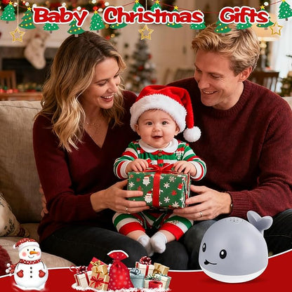 Baby Bath Toys for Kids Ages 1-3 & Babies 6-12 Months, Light Up Whale Sprinkler Water Toys for Infant Toddlers 1 2 3 Year Old Boys Girls Christmas Stocking Stuffers Birthday Gifts Newborn Essentials