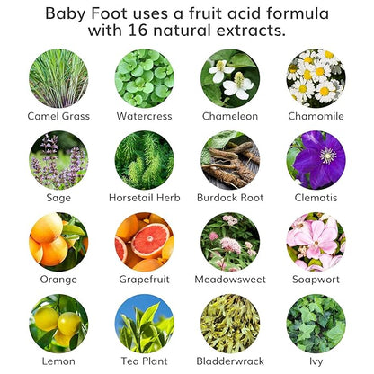 Baby Foot Original Exfoliation Foot Peel - For Rough Cracked, Dry Feet, Dead Skin Removal - Foot Peeling Mask for Baby Soft Feet - Spa Experience at Home & Gift Ideas - Lavender Scented