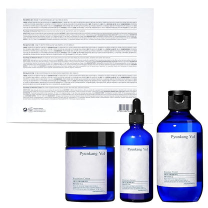 [PKY] Pyunkang Yul Basic Line Skincare Gift Set, Holiday Essentials for Moisturizing & Nourishing, Toner, Serum & Face Cream, Ideal for Gifting (3-Item Set)