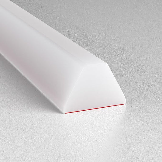 98 Inch Collapsible Shower Water Dam, Shower Threshold Water Dam Shower Barrier, Dry and Wet Separation Door Dam Water Stopper Kitchen Shower Threshold Silicon Water Blocker(Mini Trapezoid)