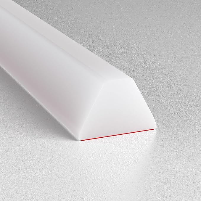 67 Inch Collapsible Shower Water Dam, Shower Threshold Water Dam Shower Barrier, Dry and Wet Separation Door Dam Water Stopper Kitchen Shower Threshold Silicon Water Blocker(Mini Trapezoid)