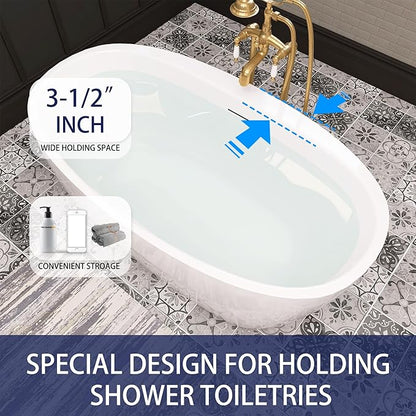 59" Acrylic Free Standing Tub, Stand Alone Tub, Freestanding Bathtub, Soaking Bathtub, cUPC Certified, YL(Glossy White)