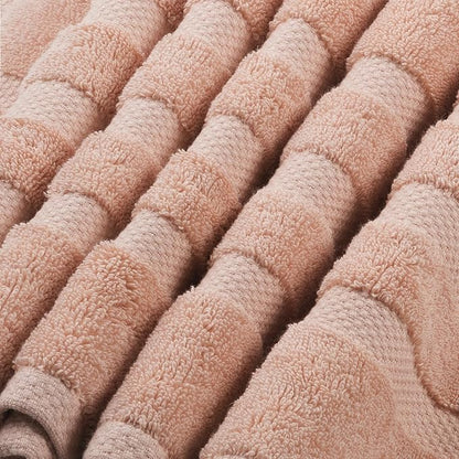 SOFE H&L | Olea Luxury Turkish Cotton Bath Towel Set of 1 : 1 Jumbo Bath Towel Blush | Premium, Soft, Durable, Absorbent | XL Bath Towels Oversized