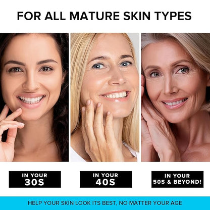 SimplyVital Collagen, Retinol & Hyaluronic Acid Cream - Anti-Aging Face Moisturizer for Face, Firming Skin Care Neck & Décolleté - Made in USA, Daily Moisturizer Face Cream Day & Night - 1.7 fl.oz.