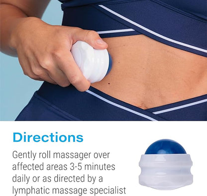 Lymphatic Drainage Massager, Massage Roller Ball, Fibro Body Roller for Fibrosis Treatment, Liposuction, 360 Lipo, Tummy Tuck & BBL Post Surgery Recovery