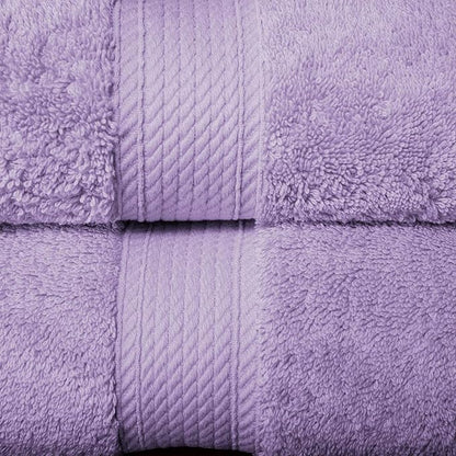 Superior Egyptian Cotton Pile 10 Piece Towel Set, Includes 2 Bath, 4 Hand, 4 Face Towels/Washcloths, Ultra Soft Luxury Towels, Thick Plush Essentials, Guest Bath, Spa, Hotel Bathroom, Purple