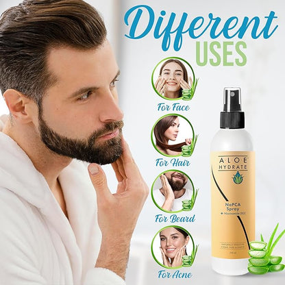 NaPCA Moisturizer Face Mist & Body Spray. Deep Hydrating Spray – Refresh & Sooth Your Skin with Natural & Bioidentical Actives. All Skin types, Dry, Acne, Oily, & Tattoo Care.