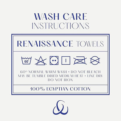 Christy Renaissance 6 Piece Cream Towel Set | 100% Egyptian Cotton | Luxury Bathroom Towels | Soft and Super Absorbent | 675 GSM | 2 Bath Sheet 2 Hand 2 Face | Parchment