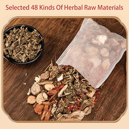 48 Flavor Herbal Detox Foot Soak - Foot Bath Herb Pedicure Spa Bath Soak Foot Detox Soak to Remove Toxins - Relieve Fatigue 、Improve Sleep、Dispel Cold & Dampness (900 g (30g x 30pcs), Green)