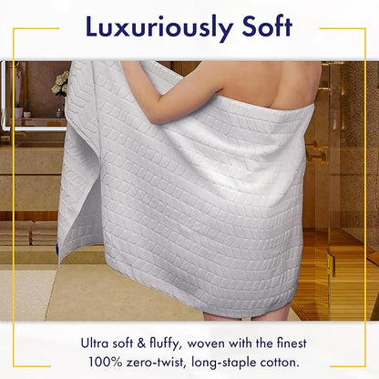 Ultra Soft & Stylish 700 GSM Luxury Hand Towel Set (6 Pieces - 30 x 16 in.) - 100% Zero-Twist, Long-Staple Cotton - Remarkably Absorbent (Granite Grey)