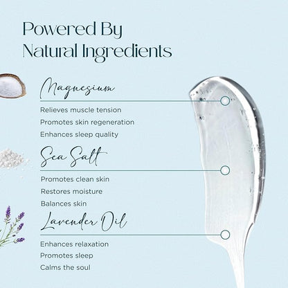 Abundant Natural Health Ocean Soothe Flare Relief Bath Soak with Highly Concentrated Pure Magnesium Salts and Lavender Oil to Help Relieve Problematic and Dry Skin, Safe for Sensitive Skin, 500mL