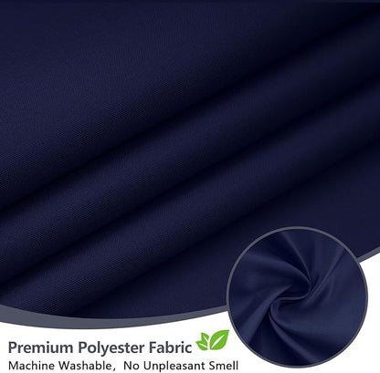 72 x 78 inch Navy Blue Extra Long Fabric Shower Curtain Liner, Waterproof Cloth Shower Liner with 3 Large Magnets, Bathroom Long Shower Curtain Lightweight Washable