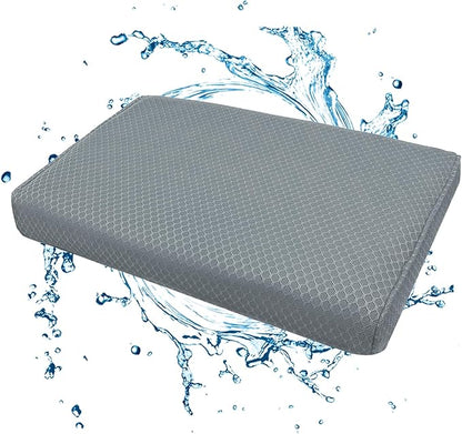 Shower Seat Cushion, Shower Chair Cushion for Transfer Benches in Bathtub, Cushion for Sauna, 3D Mesh Pad with Hook, Slip-Resistant, Design for Elderly, Senior, Handicap Disabled