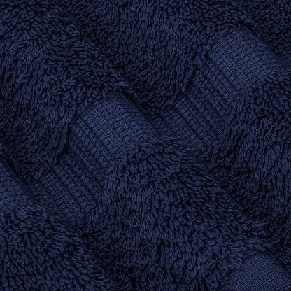 Chakir Turkish Linens 100% Cotton Premium Turkish Towels for Bathroom | 27'' x 54'' (4-Piece Bath Towels - Navy Blue)