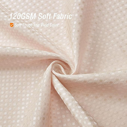 Gibelle Blush Pink Shower Curtain, Waffle Weave Textured Fabric Shower Curtain for Bathroom - Soft Cloth & Hotel Spa Luxury, Water Repellent, Machine Washable, 72X72, Blush Pink